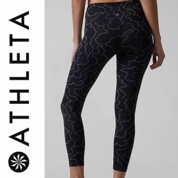 SZ M ATHLETA TEXTURED TIGHT - Picture 2 of 3